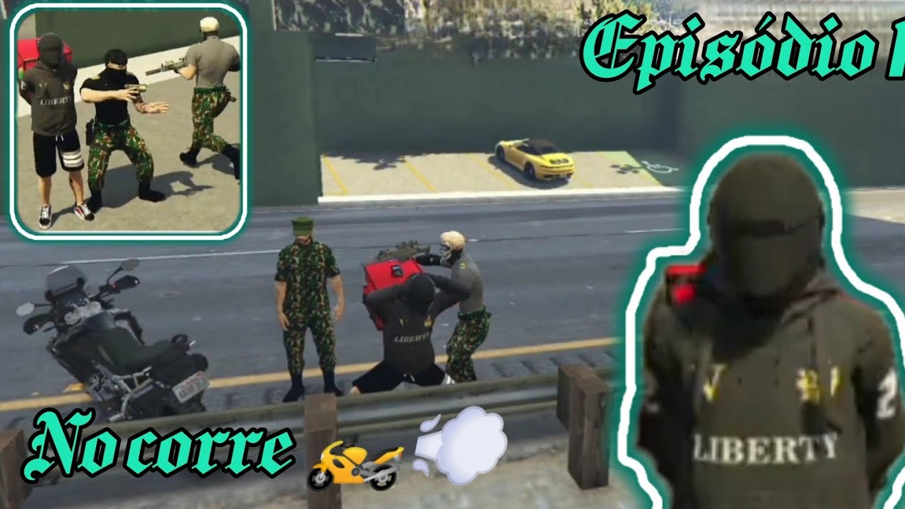 Motoboy encrenqueiro tumultuou com o exército do governador no GTA RP.