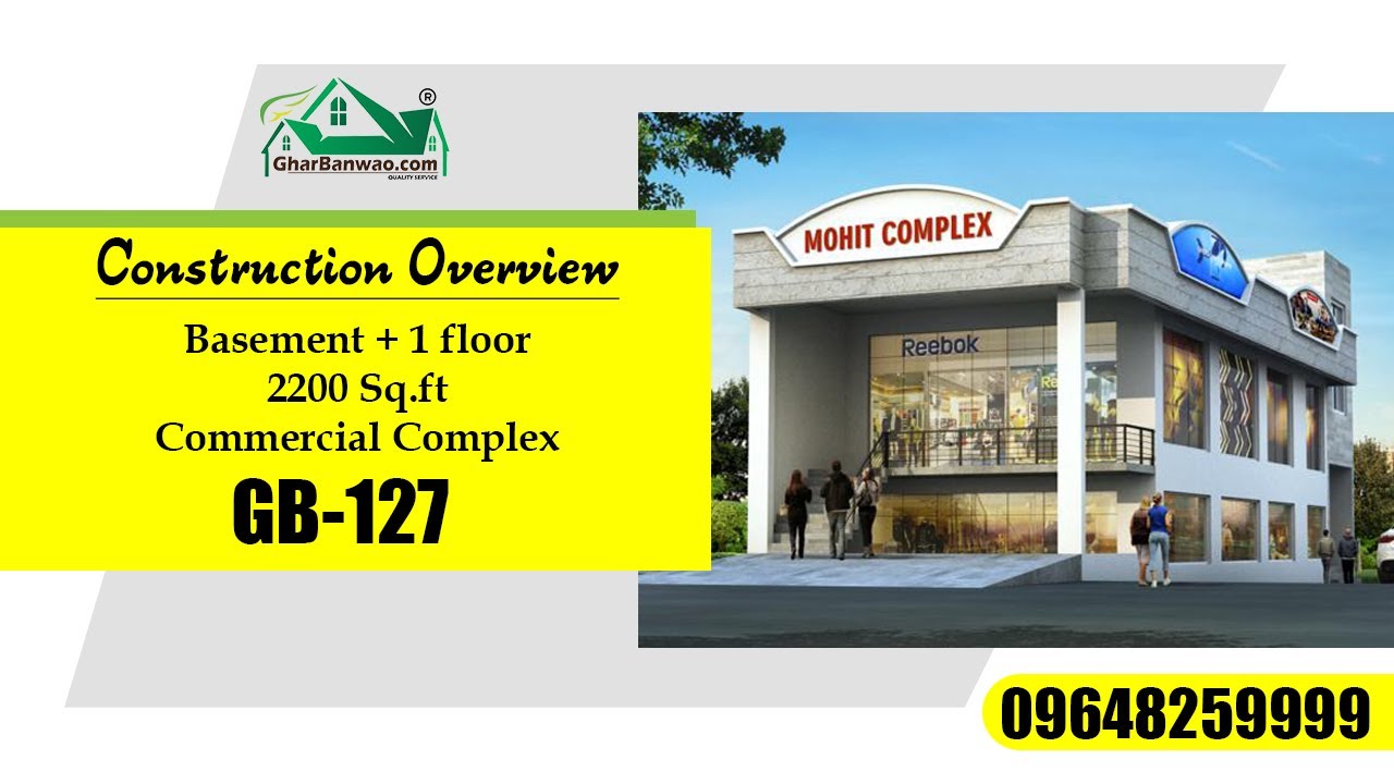 Step by step construction process of commercial Building with Pictures in Lucknow | Ghar Banwao