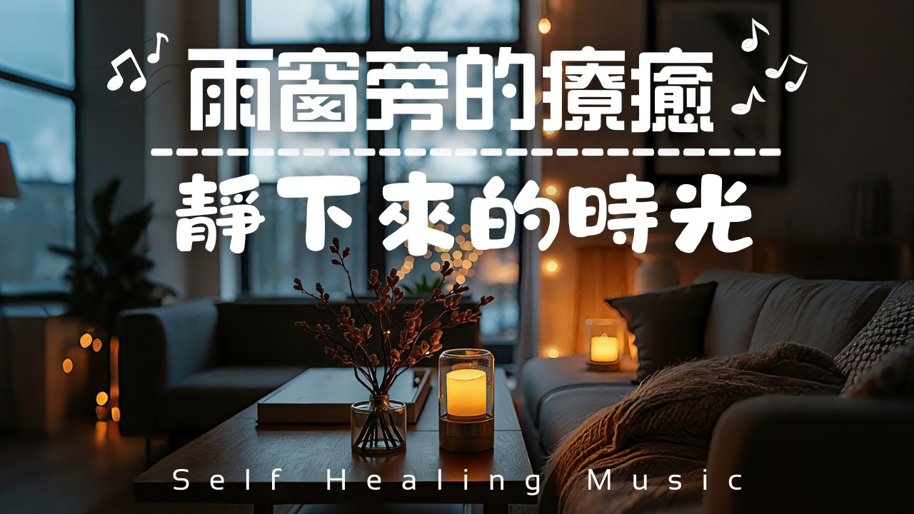 【雨窗 Lo-Fi 心靈療癒】靜下來的時光，放鬆工作學習BGM｜心靈療癒音樂｜Healing BGM - Rainy Window Lo-Fi for work, study & relaxation