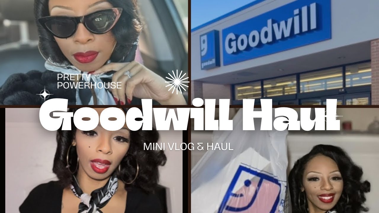 Goodwill shopping haul 🛍️✨| Mini Vlog |Pretty Powerhouse ✨
