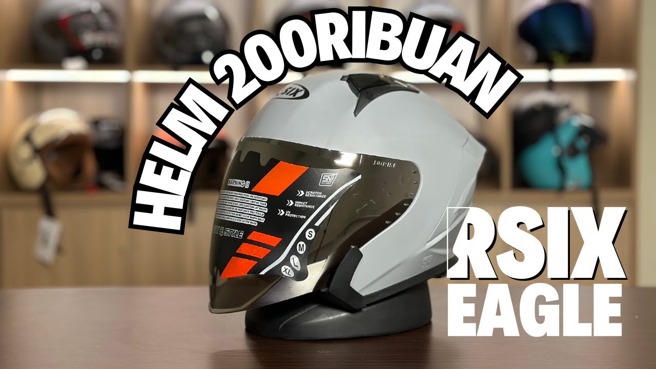 HELM 200 RIBUAN! REVIEW LENGKAP HELM RSIX EAGLE HELMPALUMURAH