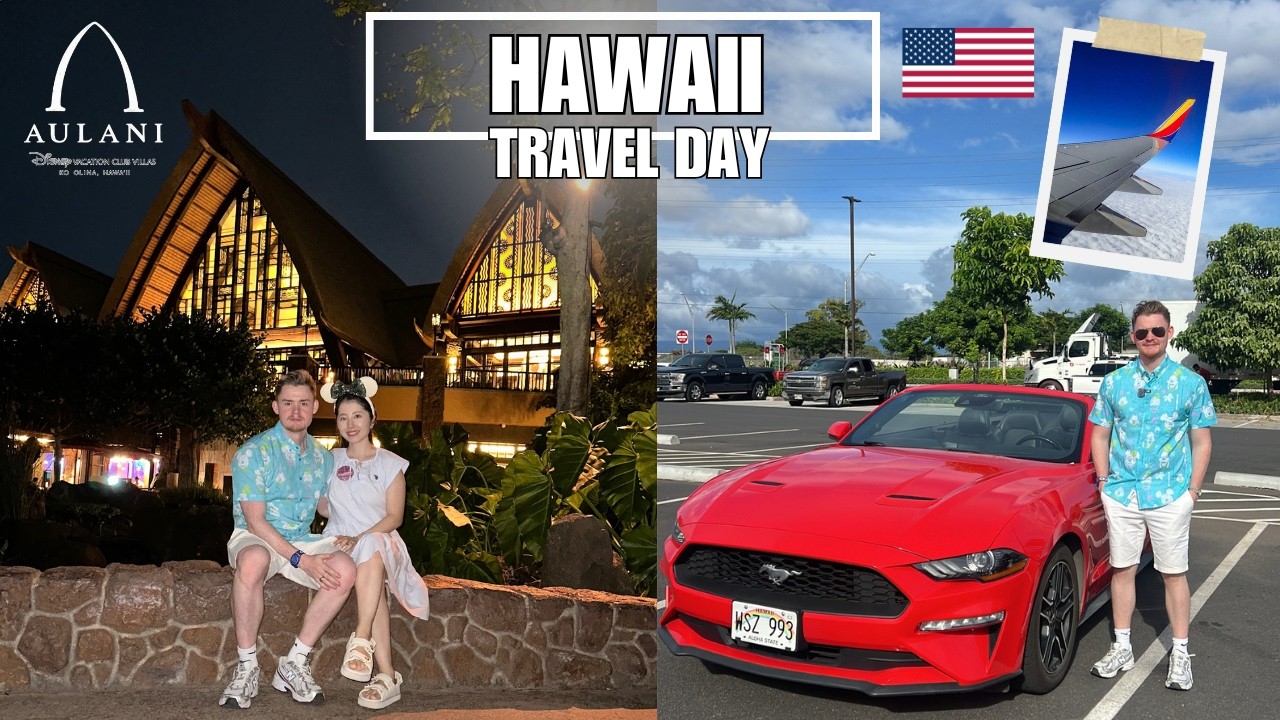 Hawaii Travel Day & Checking into Disney's Aulani Hotel!