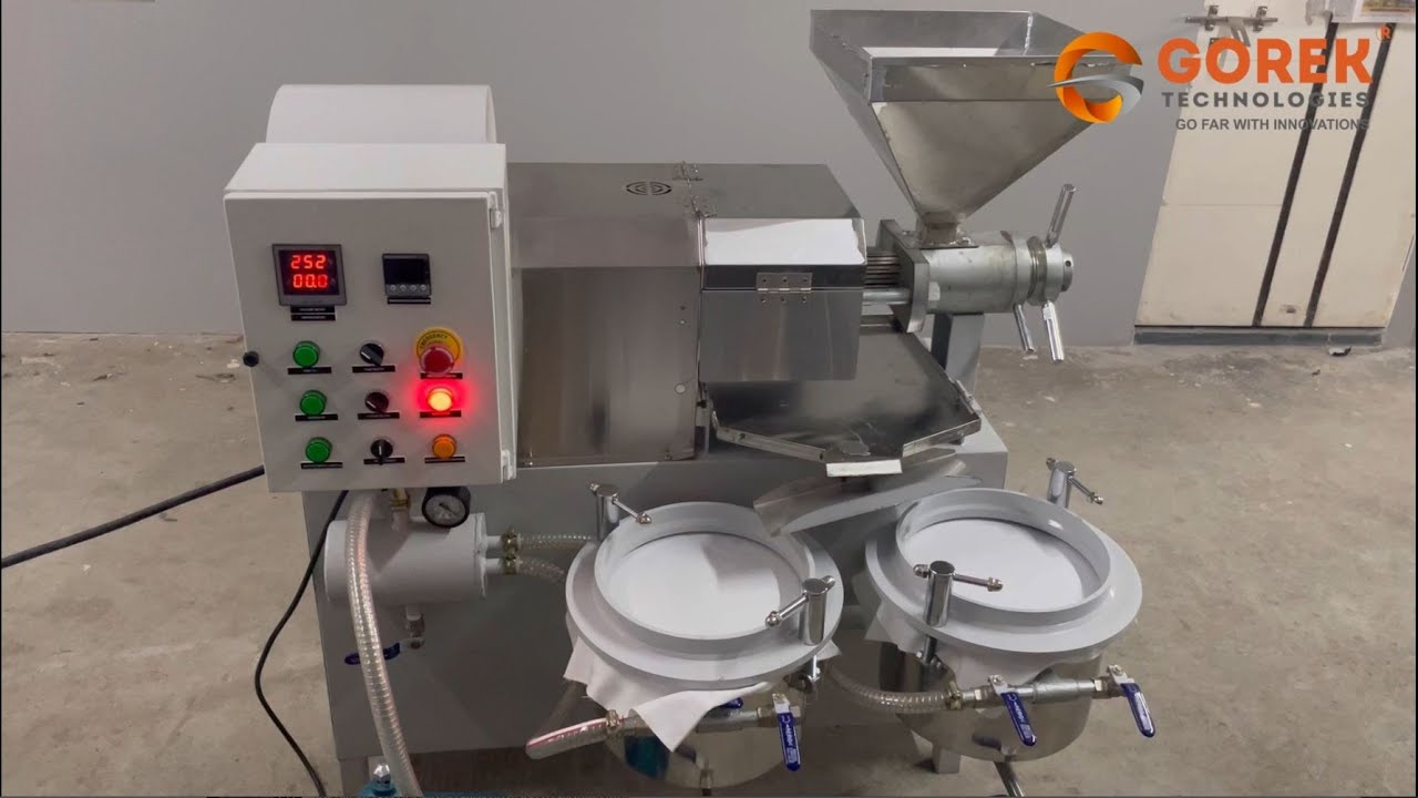 GOREK MINI COMMERCIAL OIL EXPELLER (GTO-60); Capacity:30-40 kg/hr(+91 9016891389)(www.gorektech.com)