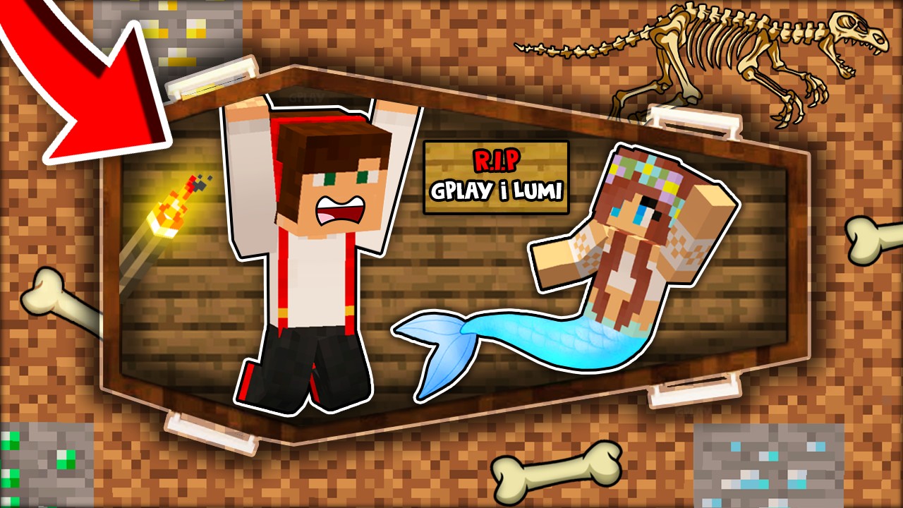 ZOSTALIŚMY ZAMKNIĘCI W TRUMNIE POD ZIEMIĄ W MINECRAFT?! GPLAY & LUMI