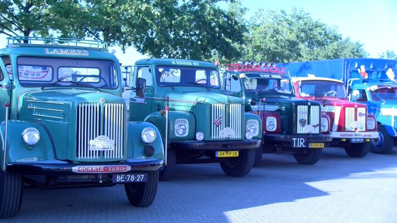 Oldtimer vrachtwagens Scania Neuzenroute 2022