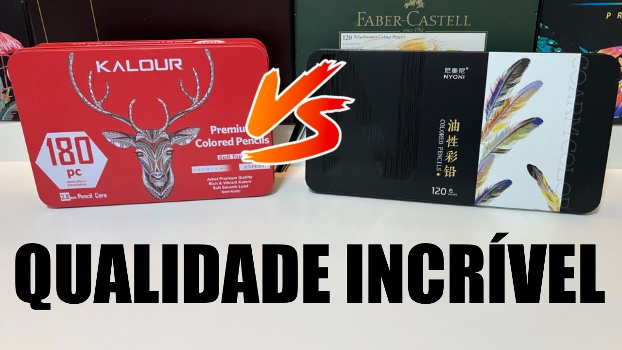 TESTANDO OS MELHORES LÁPIS DE COR DA CHINA | NYONI VS KALOUR | QUEM É O MELHOR?