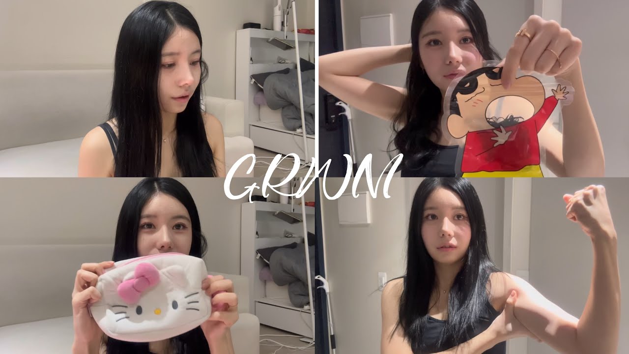 [GRWM#2] 자기전 누워서 보기 좋은 차분하고 조용한 겟레디윗미🤍 | asmr? 백색소음 | 내고민상담 | 데일리메이크업 | 여름쿨라이트톤 메이크업