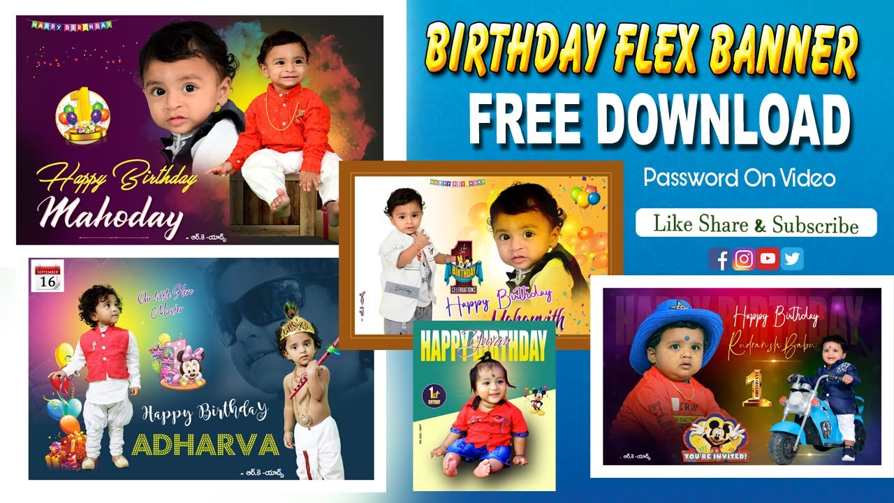 BIRTHDAY FLEX | BANNER | FREEDOWNLOAD | 2024 | #poster #design #motivation #editing #flexprinting
