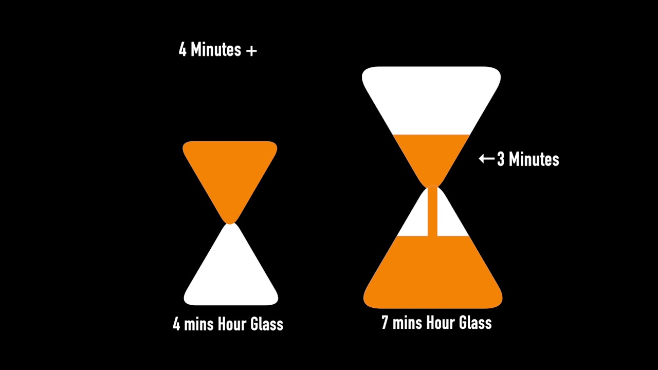 How to get 9 Minutes with only a 4 min and 7 min hour glass
