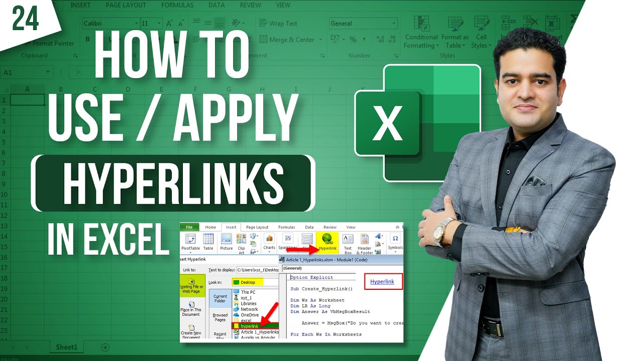 How To Use Hyperlinks in Excel | How To Create a Hyperlink in Excel | Excel Hyperlink Tutorial