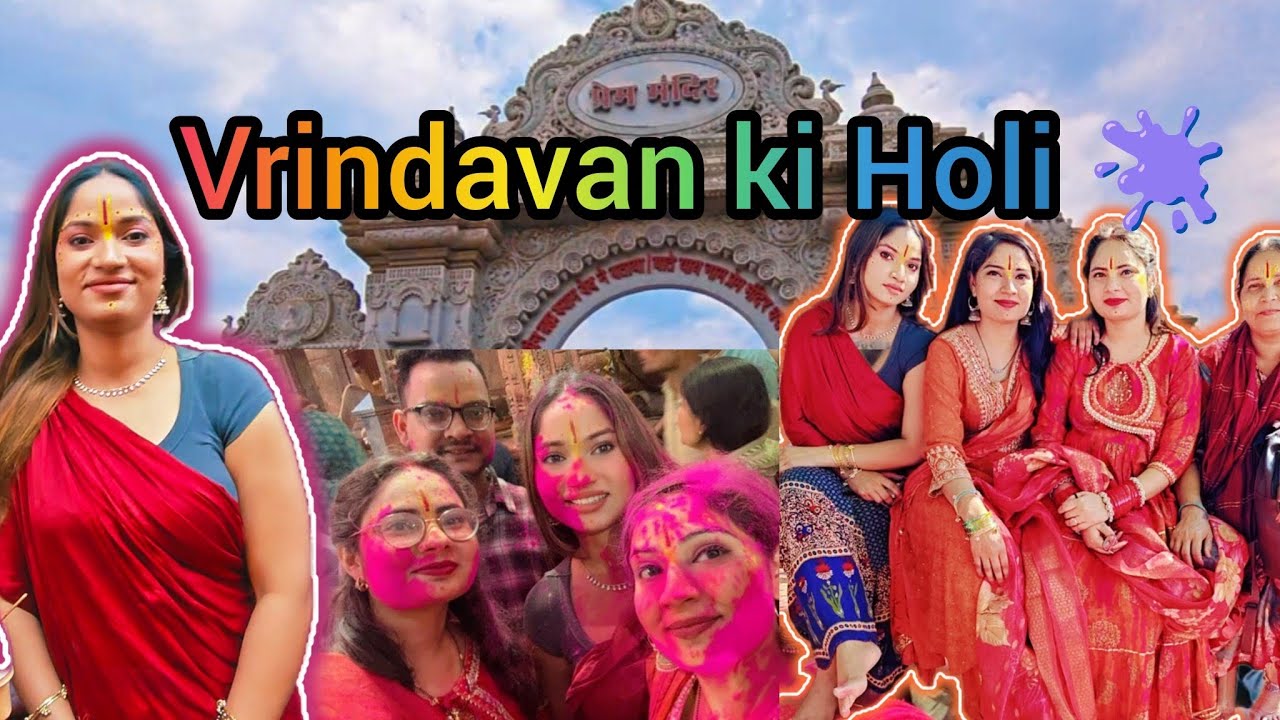 Ye hai Vrindavan ki real Holi 2026🫟 Life Me Pehli bar dekhi #vrindavantravelvlog #holi 