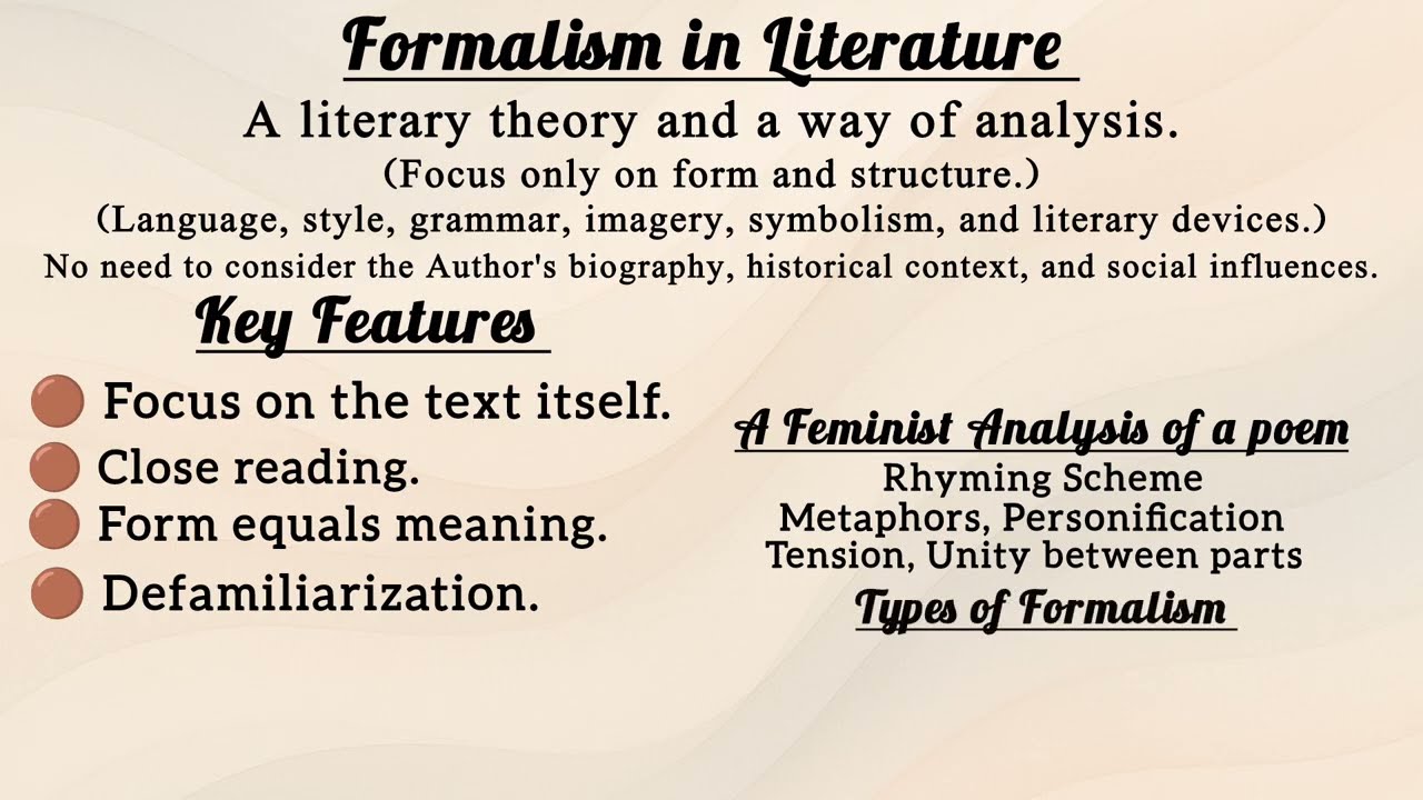 What is Formalism in Literature? | Literary Theory Explained  in Urdu-Hindi