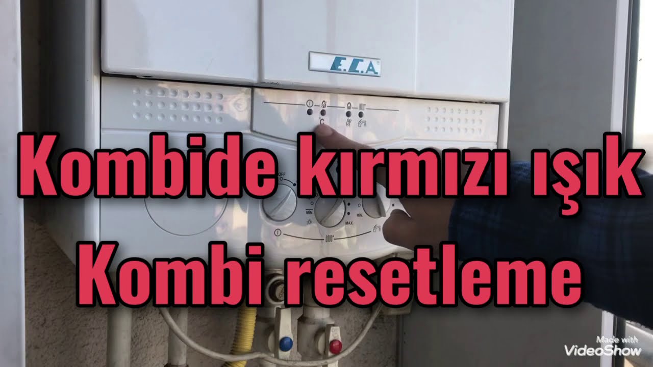 Kombide kırmızı ışık neden yanar kombiyi resetleme kombiye su ekleme kombide basınç düşmesi sorunu
