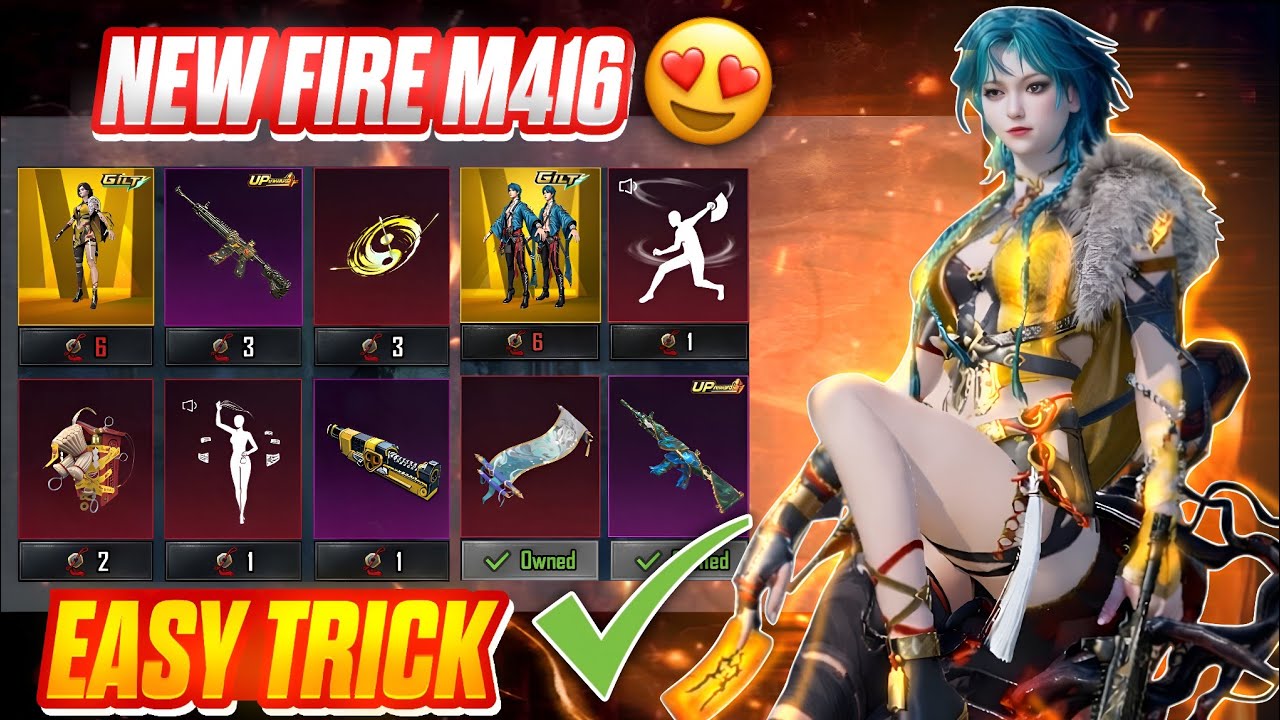 *TIPS & TRICKS* HOW TO GET NEW CRIMSON SKYBLADE M416😍NEW ULTIMATE CRATE OPENING🔥