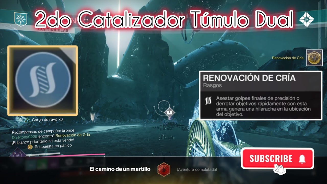 2do Catalizador Túmulo Dual | El Camino de un Martillo | Las Tinieblas Experto - Destiny 2 Heresy