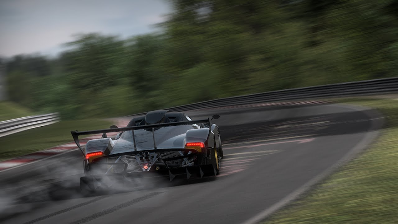 Nürburgring fastrun /w stock Zonda R (not WR)