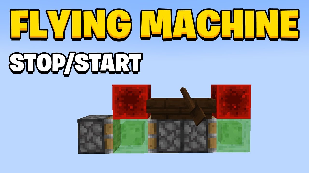 How to make A Stop/Start Flying Machine in Minecraft 1.21