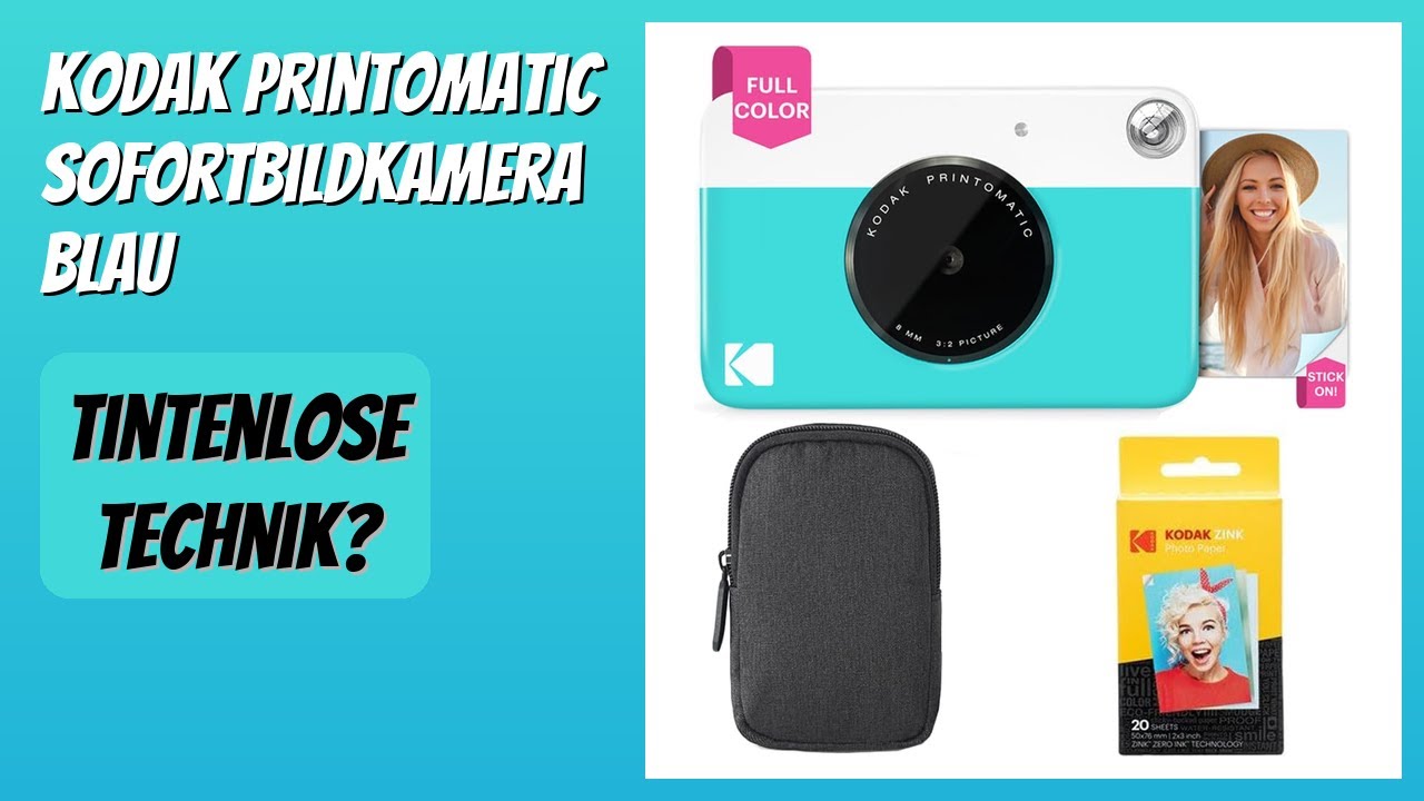 BEWERTUNG (2026): KODAK Printomatic Sofortbildkamera Blau. Infos