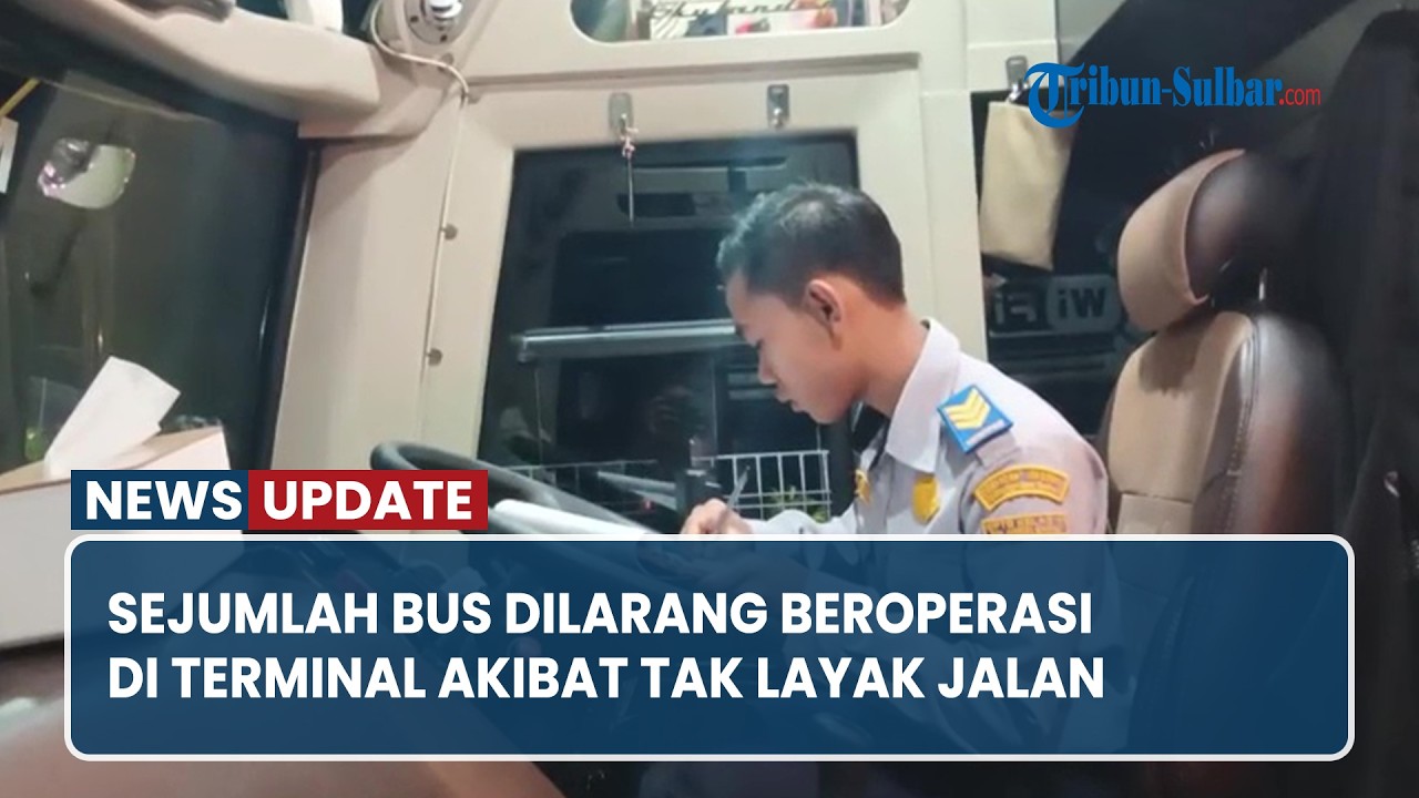 Sejumlah Bus Dilarang Beroperasi di Terminal Simbuang Mamuju akibat Tak Layak Jalan