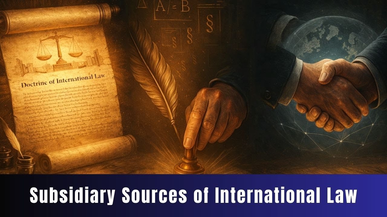 Subsidiary Sources of International Law | IntlLaw Academy's lectures with Professor Walter
