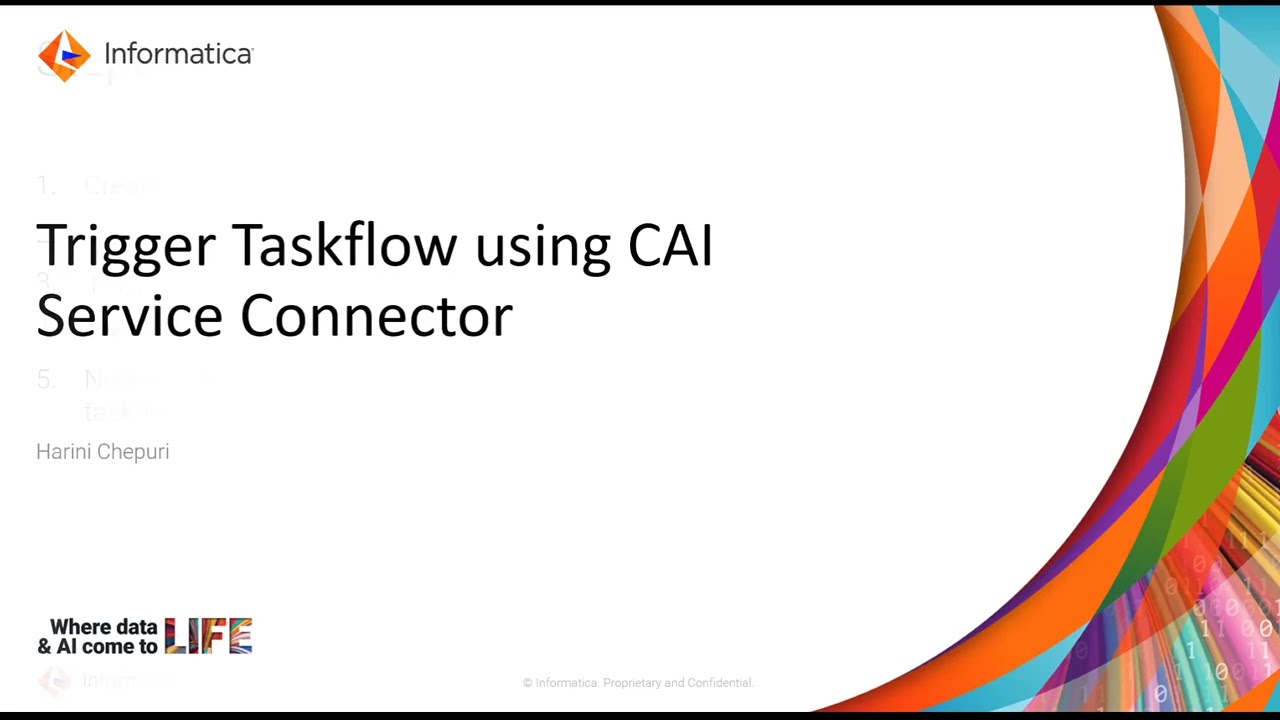 Как запустить поток задач с помощью CAI Service Connector