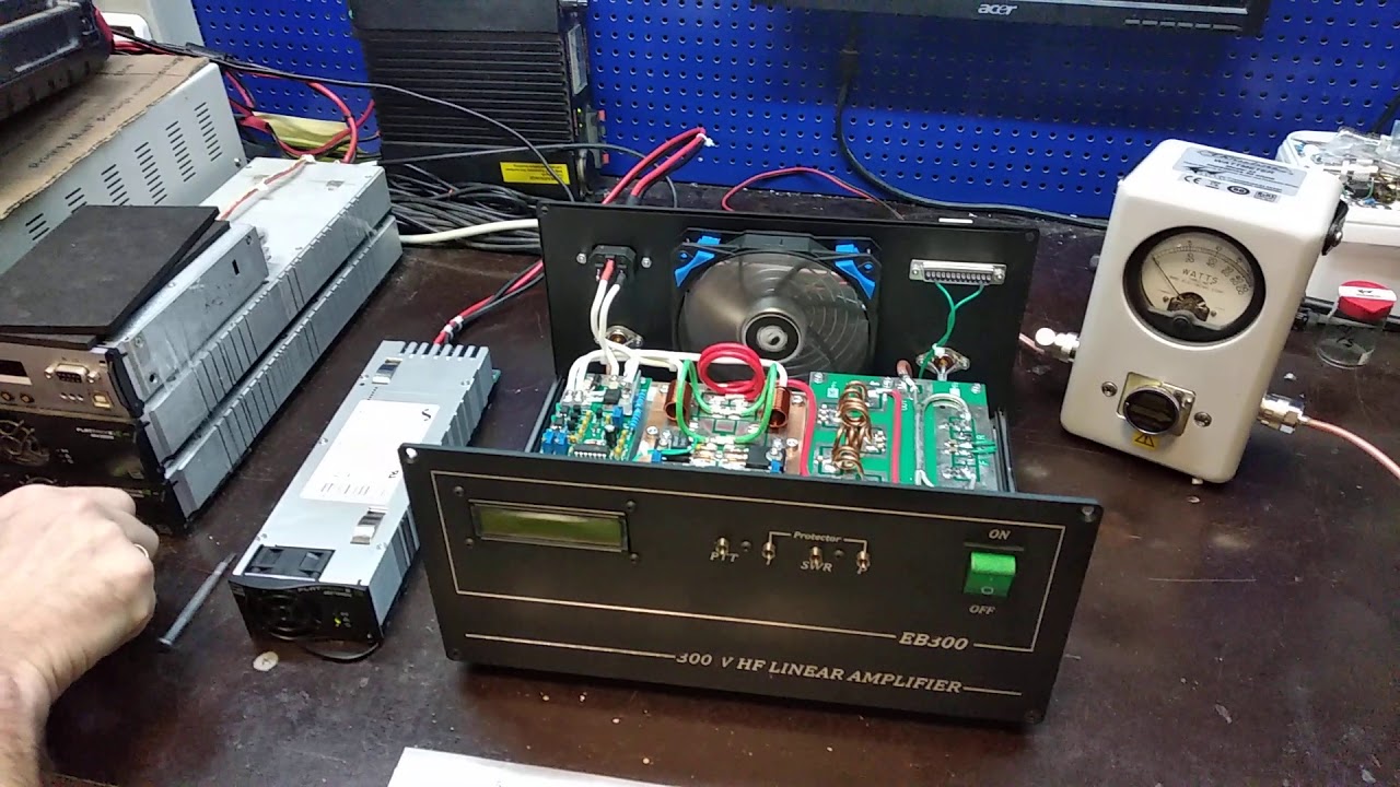 Усилитель мощности 144 148 MHz MRF300 настройка индикатора и защита КСВ
