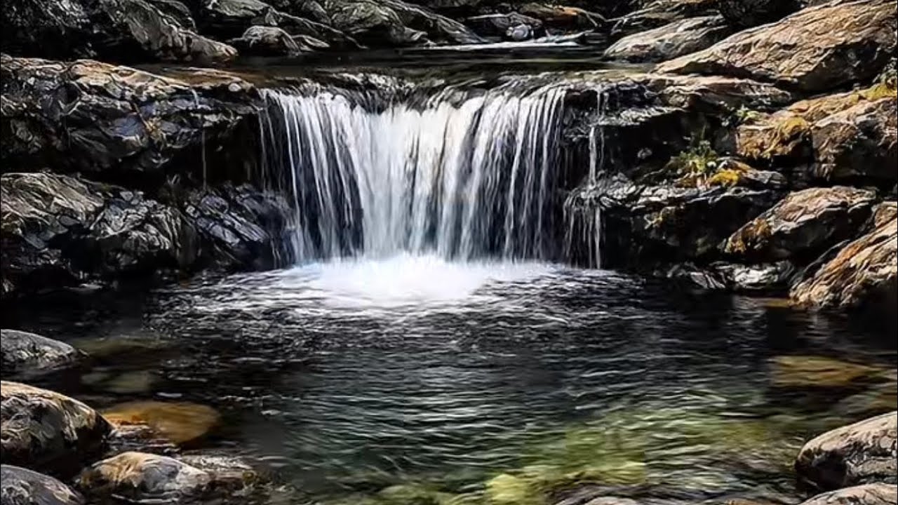 4 Hours of Peaceful Waterfall & Forest Stream Sounds | Relaxing Nature Ambience for relaxation
