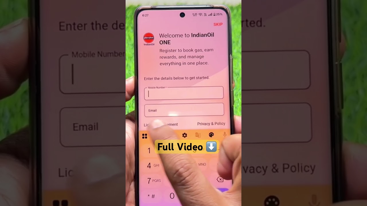 Как зарегистрироваться в приложении Indianoil One App || Регистрация в приложении Indianoil One A...