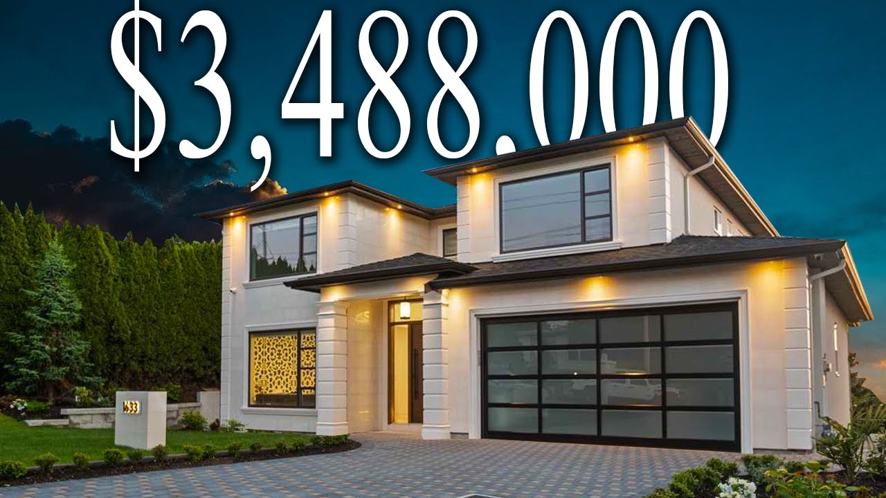 Inside a Modern Home worth $3,488,000 | Luxury Mansions Vancouver