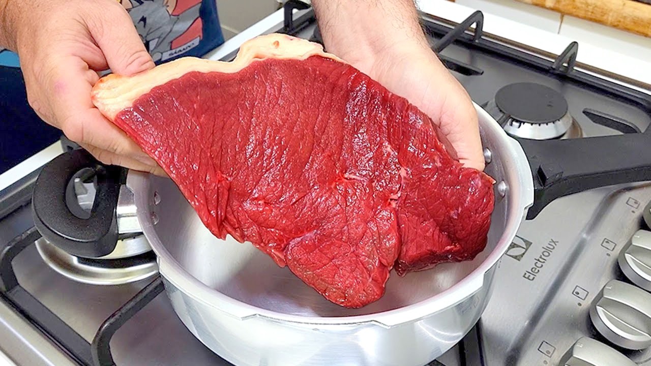 PARE DE FRITAR CARNE O Segredo dos restaurante de rico ❤️ carne assada na panela delicia