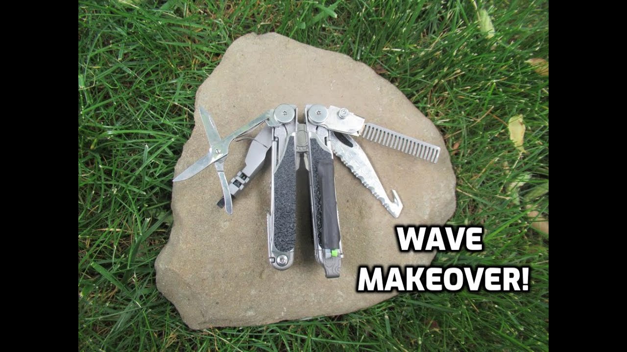 How I Modded My Leatherman Wave Multitool  (Special Guthook Blade!)