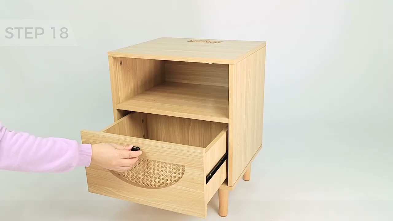 Babenest Nightstand with Charging Station Installation