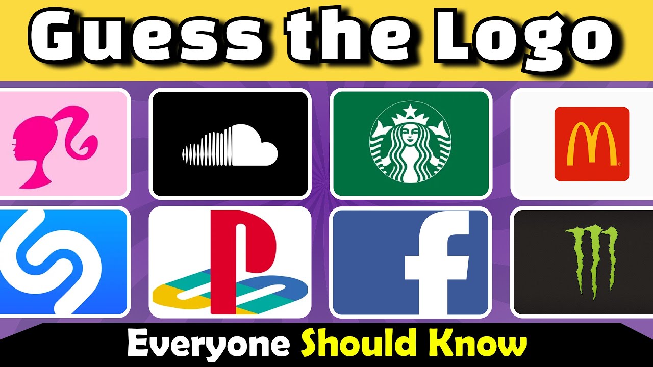 Can You Guess These Famous Logos? Only 20% Get All Right!🧠