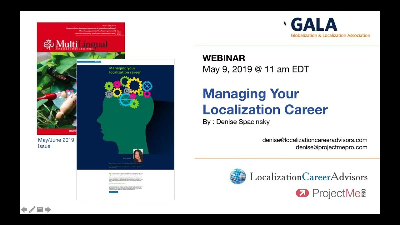 Managing Your Localization Career