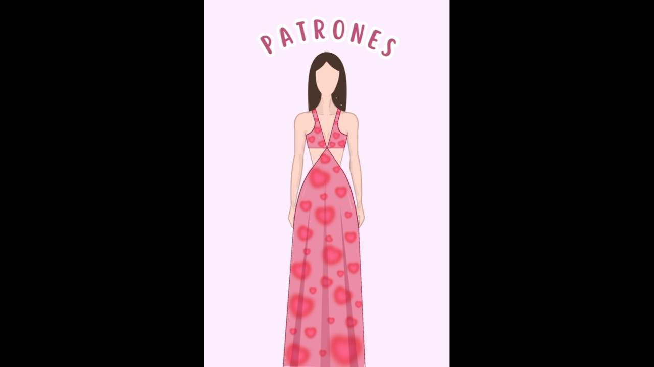 Patr&oacute;n de Vestido Largo Sim&eacute;trico #viralvideo #patrones #costura #parati #dise&ntilde;o