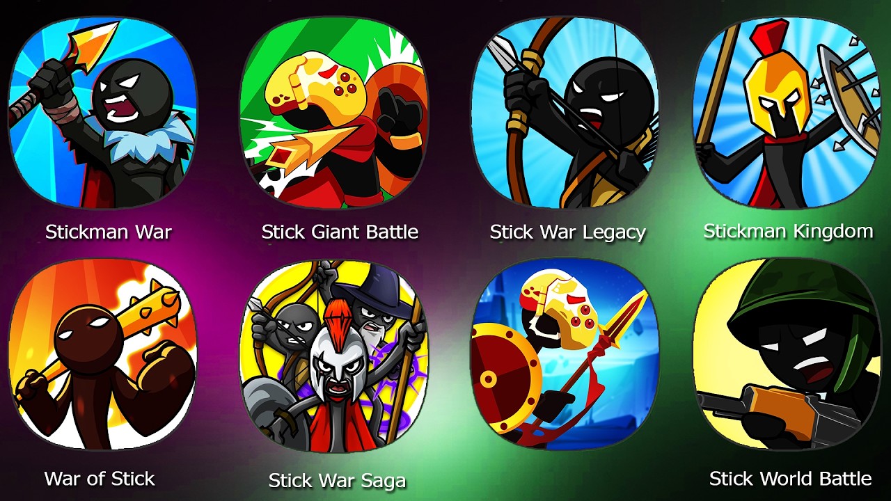 Stick Empires Infinity,Stick World Battle,Stick Giant Battle Reborn,Stick War Saga,Stickman Kingdom