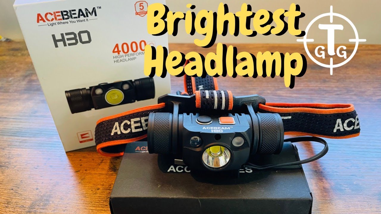 Brightest Headlamp I have seen!    ACEBEAM H30 Honest Headlamp Review
