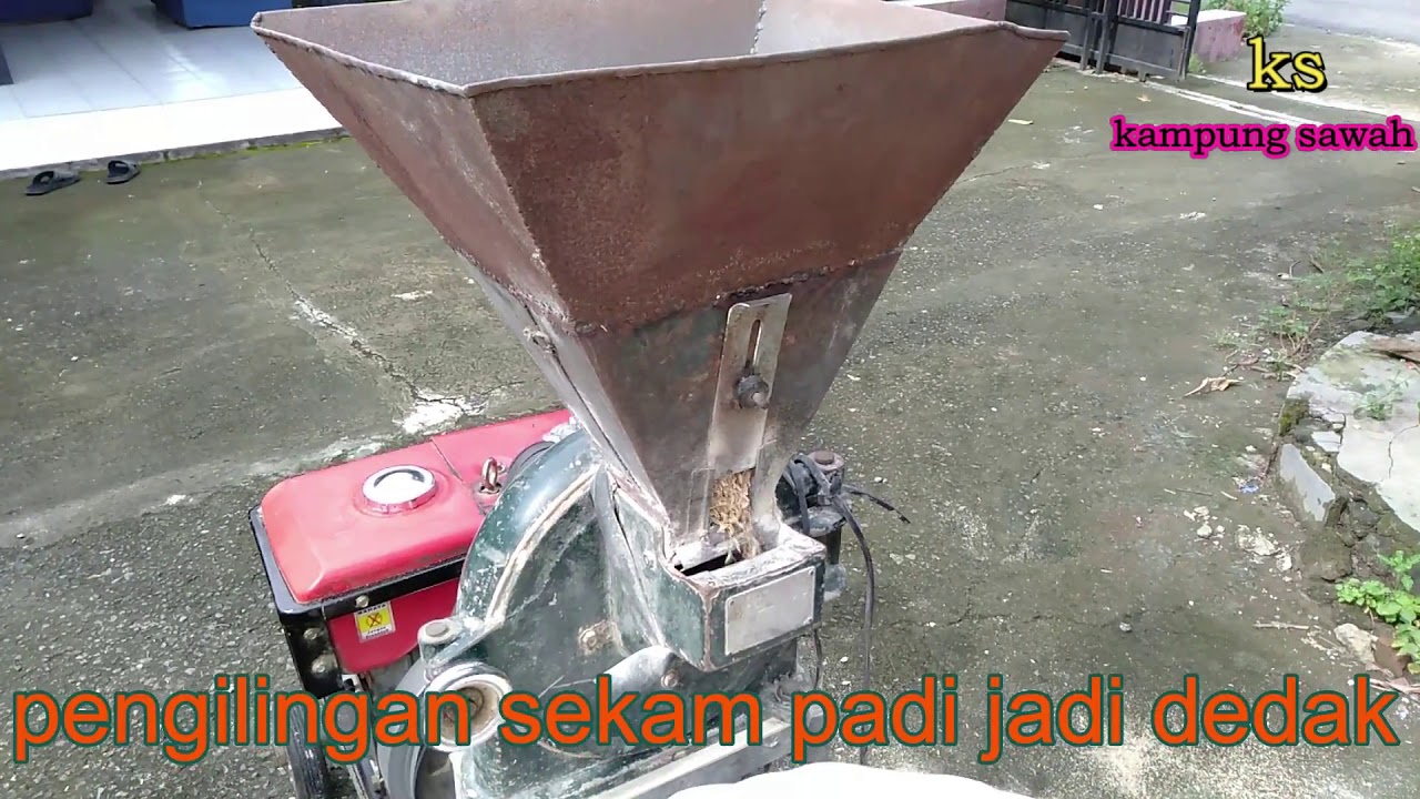 mesin giling sekam padi jadi dedak