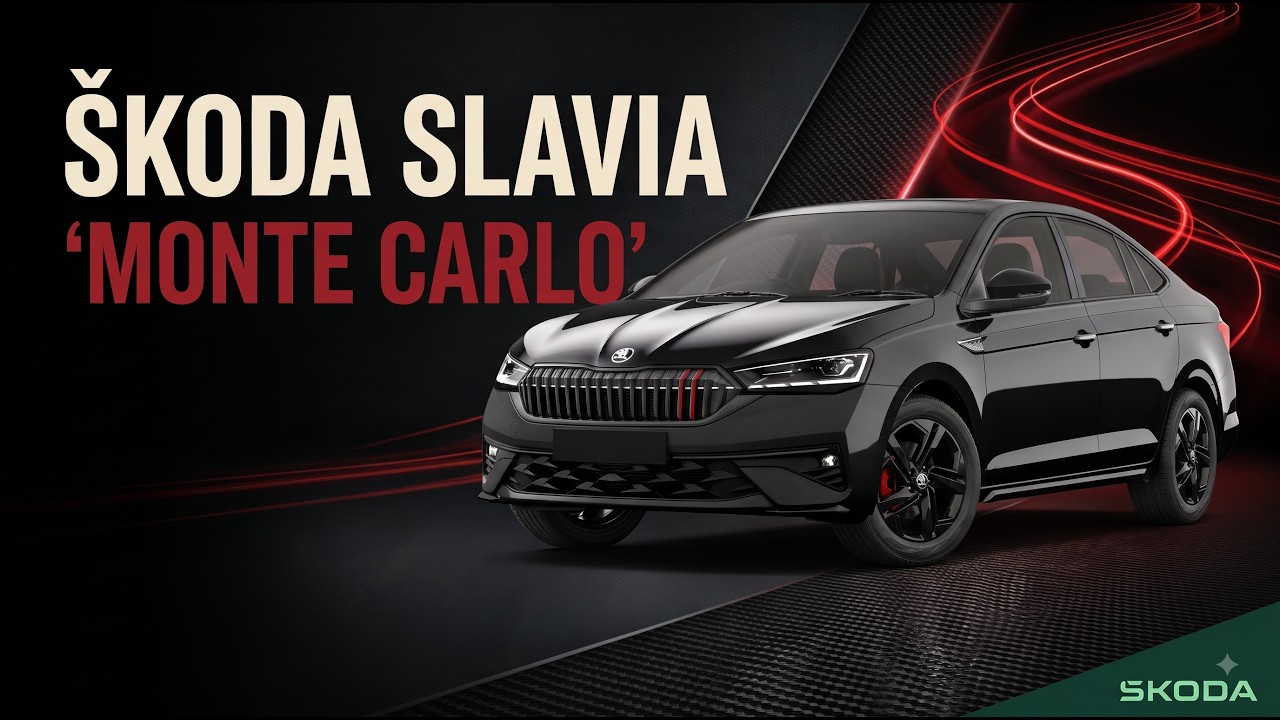 New Skoda Slavia Monte Carlo 2026 | Features, Interior, Colours & Sporty Design | AUTOBICS
