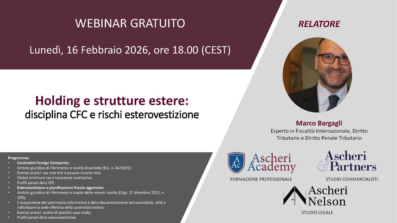 Holding e strutture estere: disciplina CFC e rischi esterovestizione