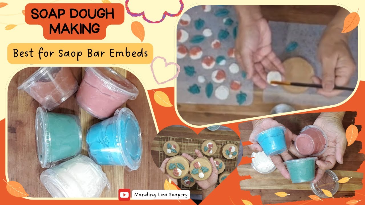 Soap Dough Making For Soap Embeds Cold Process/How to make Soap Dough for beginners easy with recipe