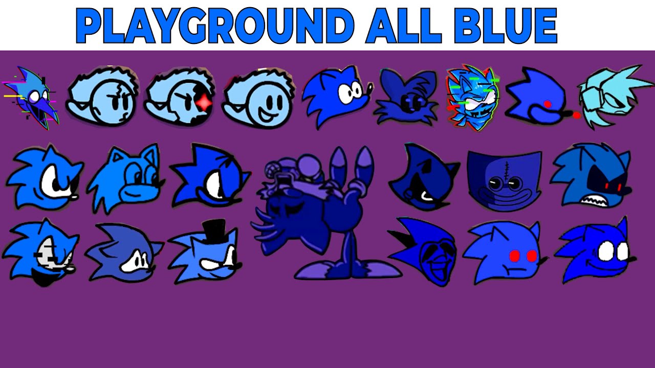 Тест персонажа FNF | Геймплей против My Playground | Тест ALL Blue