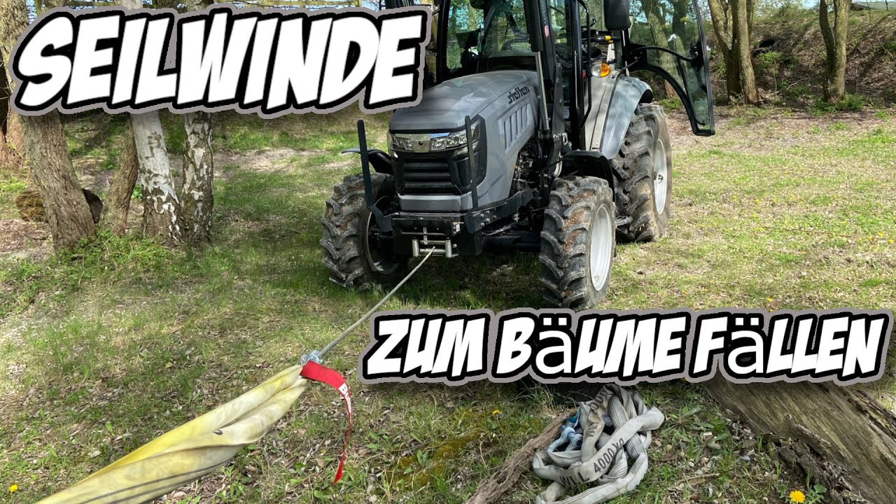 mit Seilwinde Bäume fällen | Chinatrecker FoTrak 504 | Bullpower | Vorstellung | Selbst&Ständig