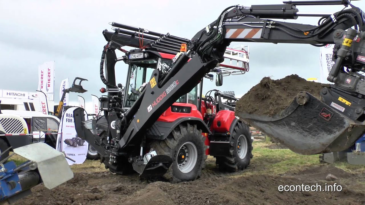 Backhoe loader HUDDIG - demopark Eisenach - HUDDIG Baggerlader