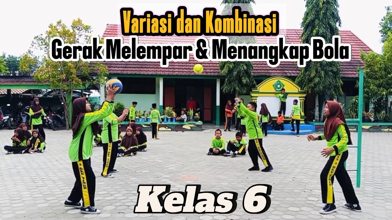 Seru Bermain Sambil Belajar_Variasi & Kombinasi Gerak Melempar & Menangkap Bola #viral #pjok #seru