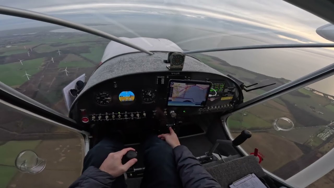Raw footage of a flight along the Fife coast