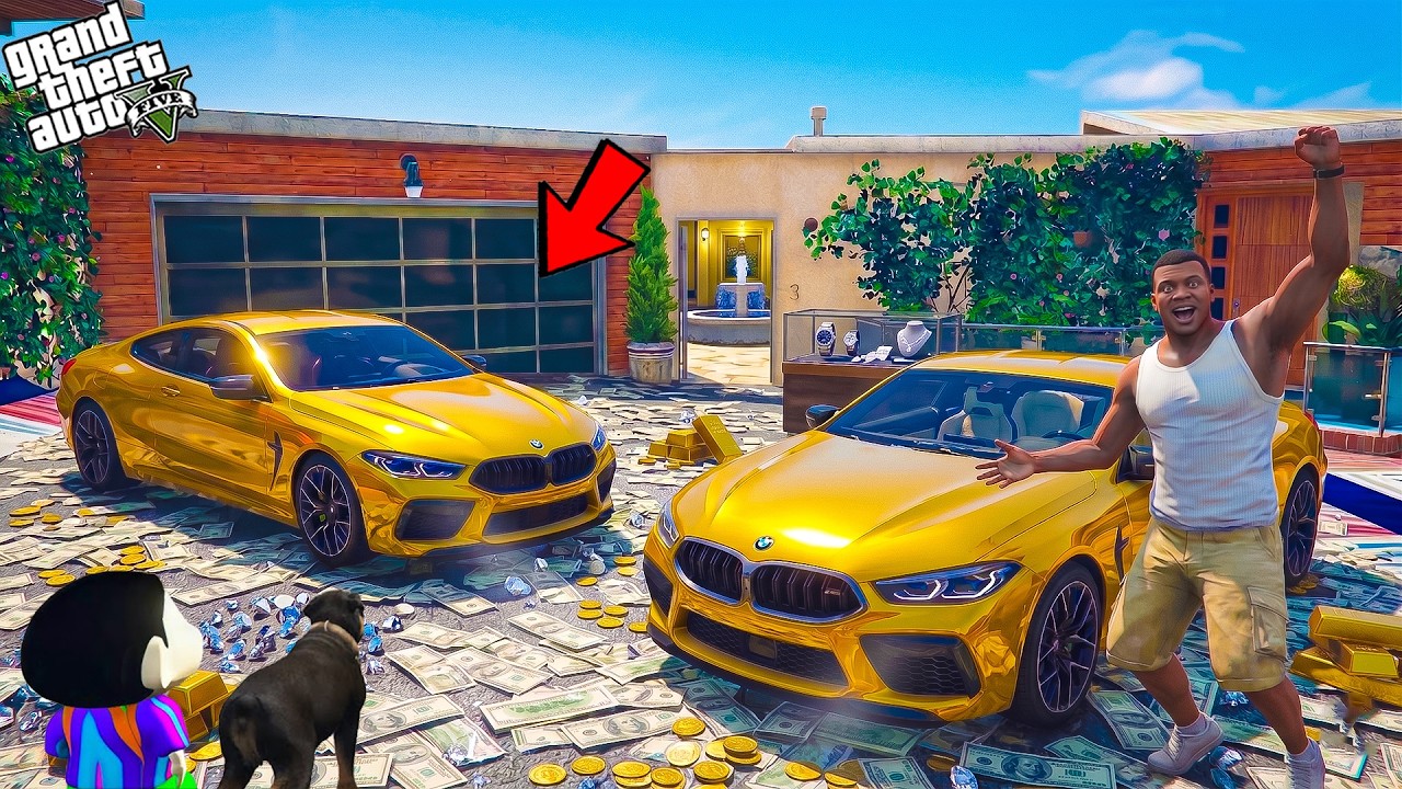 Franklin & Shinchan Won Brand New GOLD BMW! 🏆🚗 | GTA 5