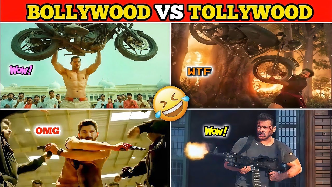 Bollywood VS Tollywood Funny Action Scene | कौन है ज़्यादा Funniest 🤣