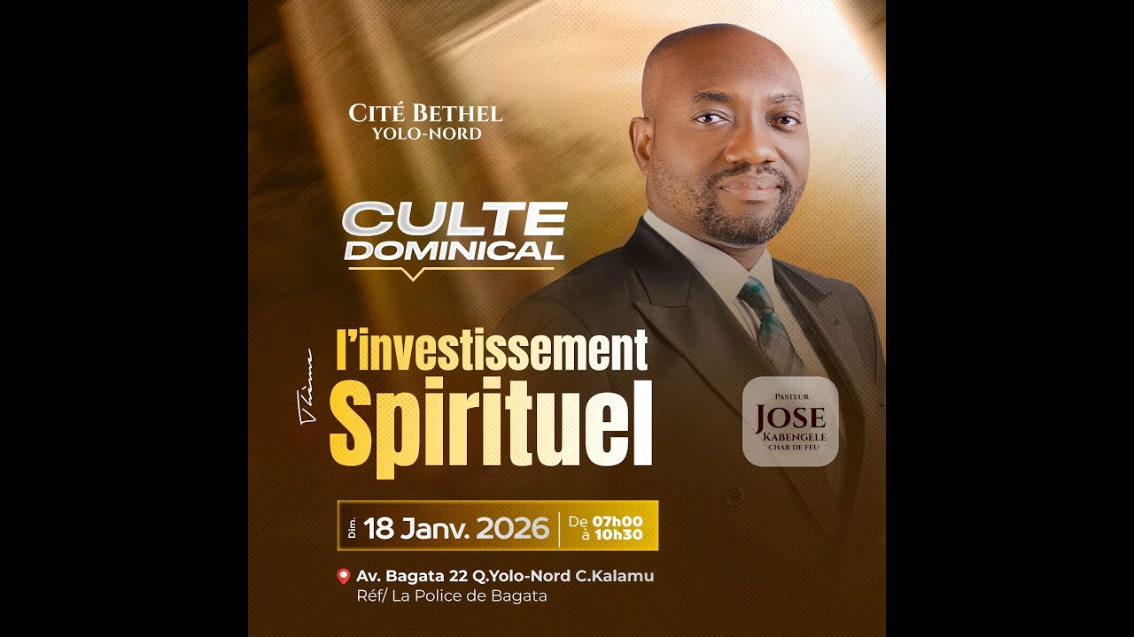 BIENVENUE DANS NOTRE CULTE DOMINICAL DU 18 JANVIER 2026