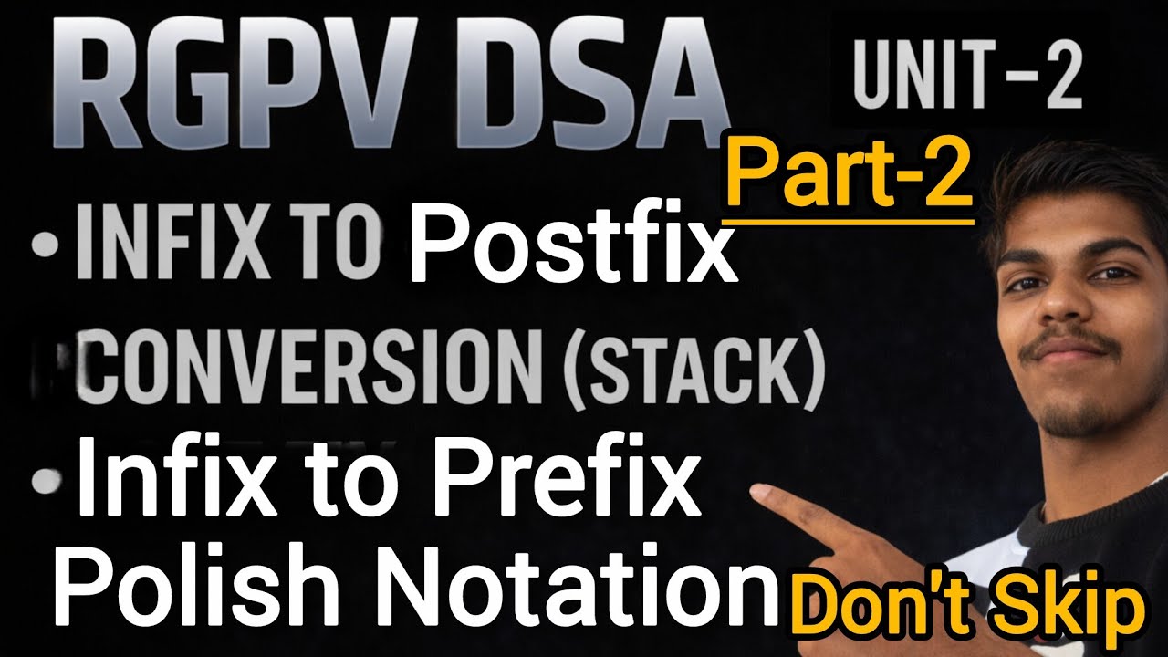 Infix to Postfix & Prefix (Polish Notation) | Stack Application Part-2 | Data Structure